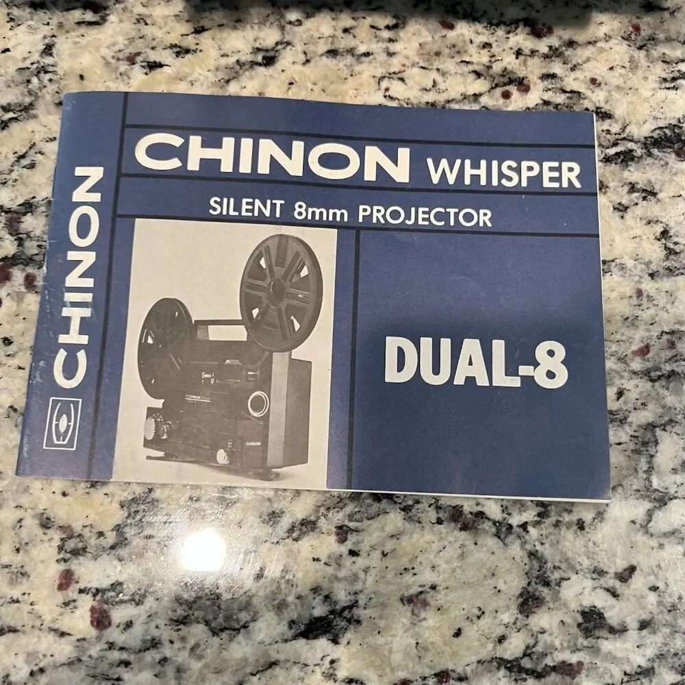 Chinon Whisper Silent Dual 8 Movie Projector - 8mm and Super 8mm film projector